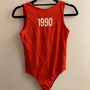 Zara 1990 Red Bodysuit